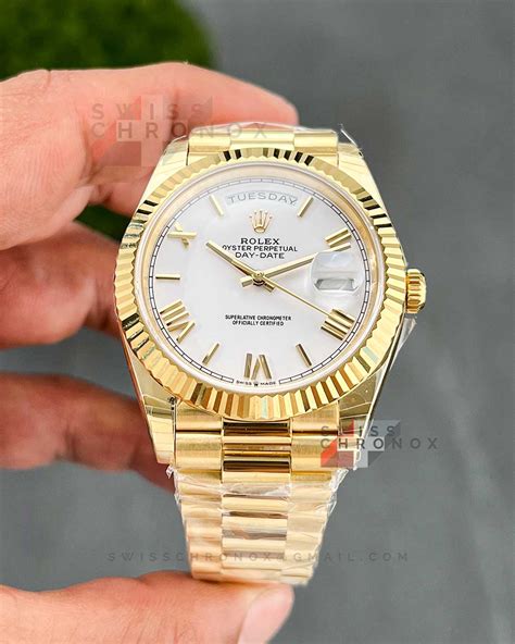 rolex gold plated mens watch|Rolex day date 40 yellow gold.